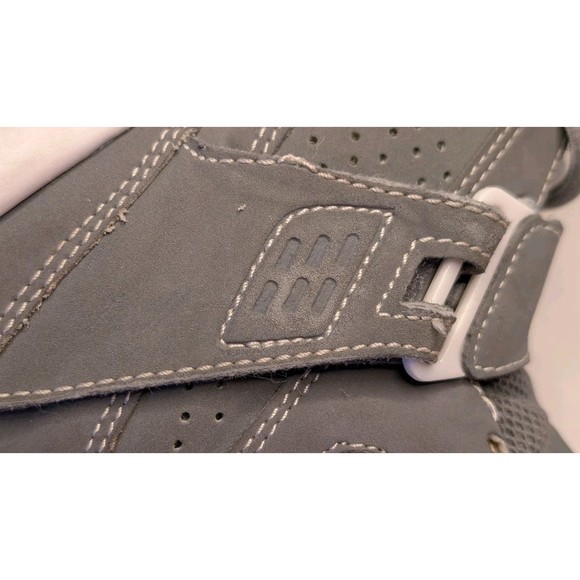 NIKE AIR JORDAN FLIGHT 45 HIGH MAX COOL GREY-WHITE SZ 4.5 (YTH) RARE! 524865-014 - Picture 9 of 15